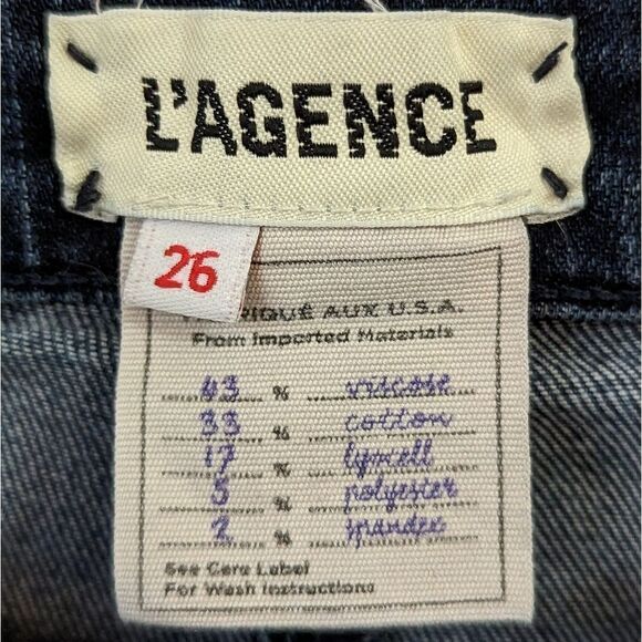 L'agence Margot Mid Rise Skinny Ankle Jeans women's sz 26 Dark wash‎ - Picture 6 of 8